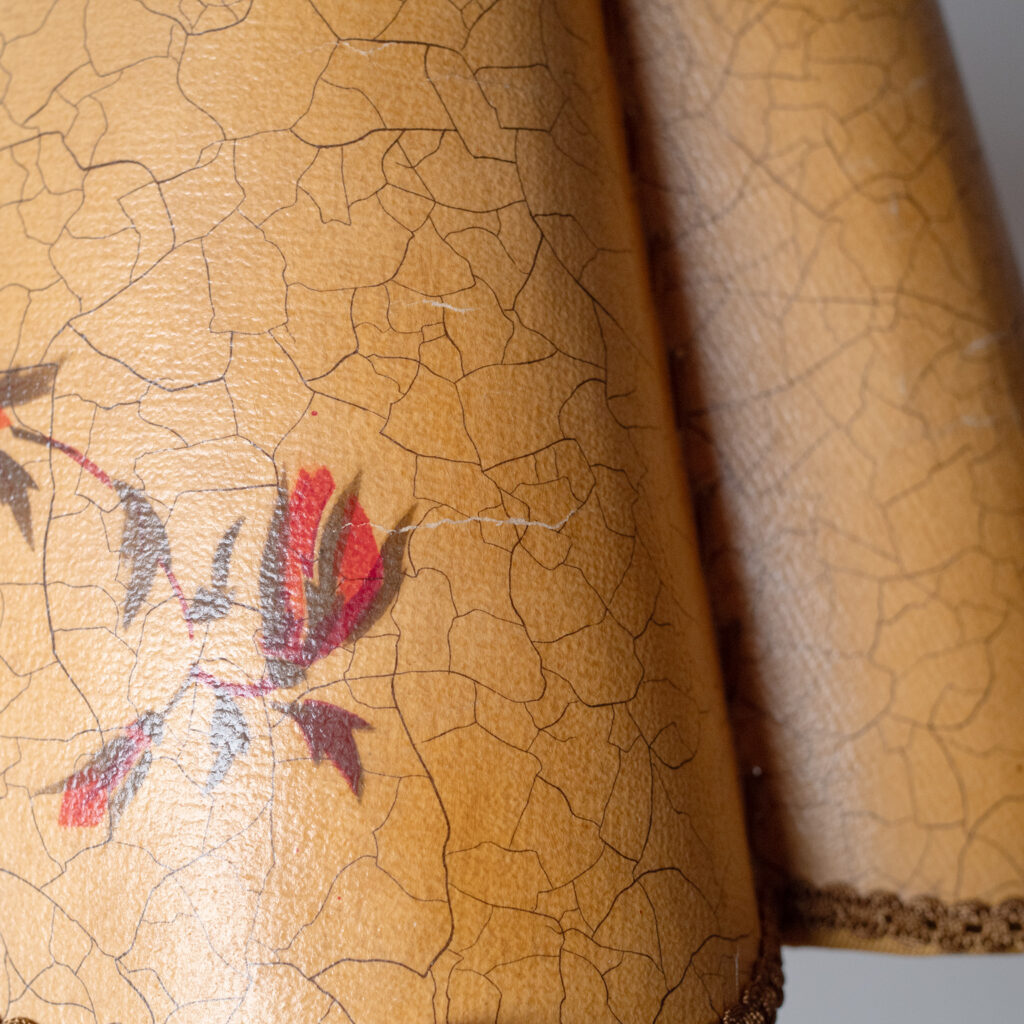 Austrian Parchment Paper Pendant, 1940s