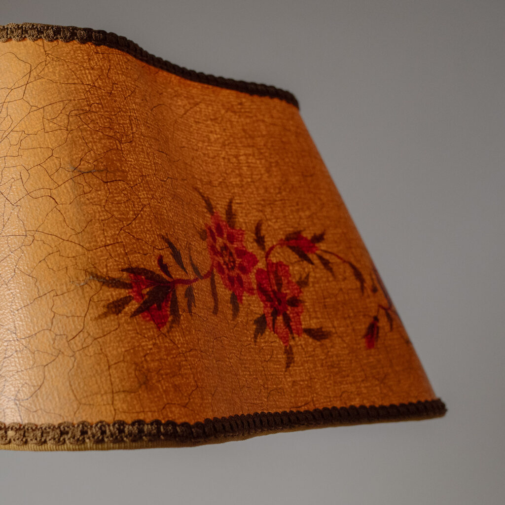 Austrian Parchment Paper Pendant, 1940s