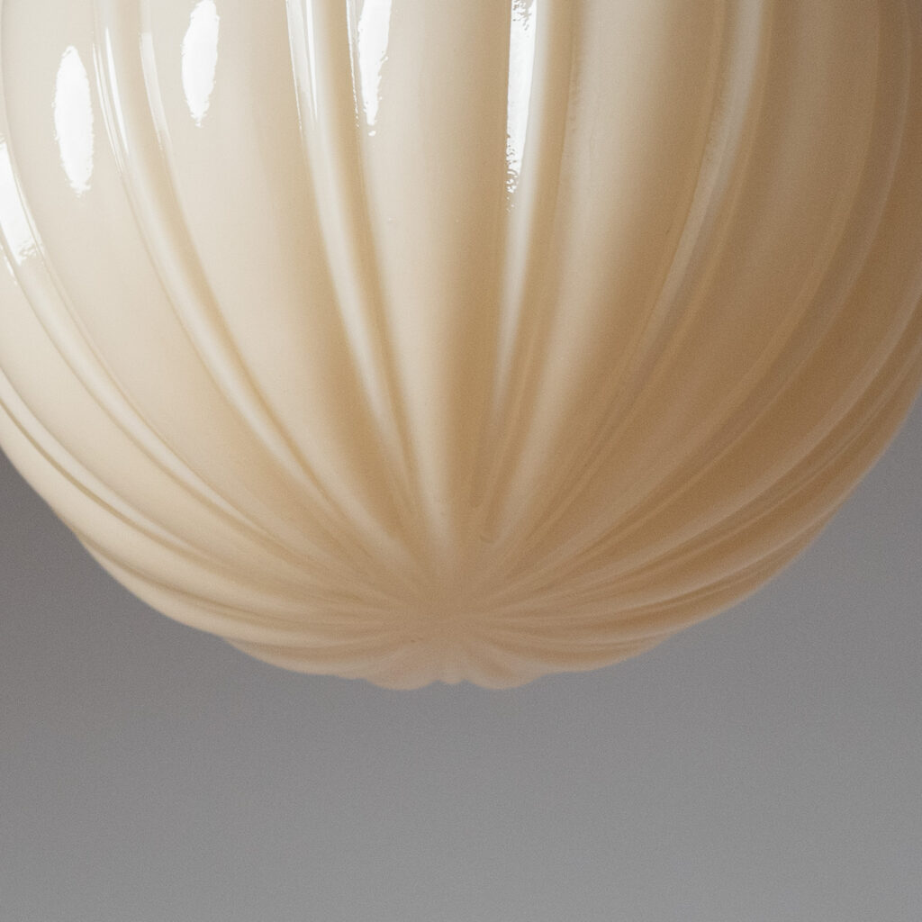 Christian Bergh Ivory Glass Pendant, 1930s