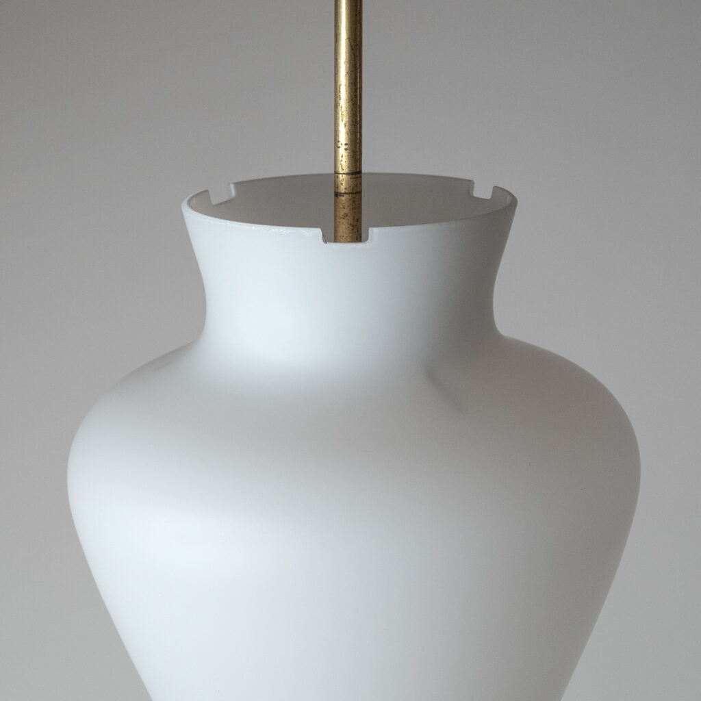 Swedish Satin Glass Pendants, circa 1950