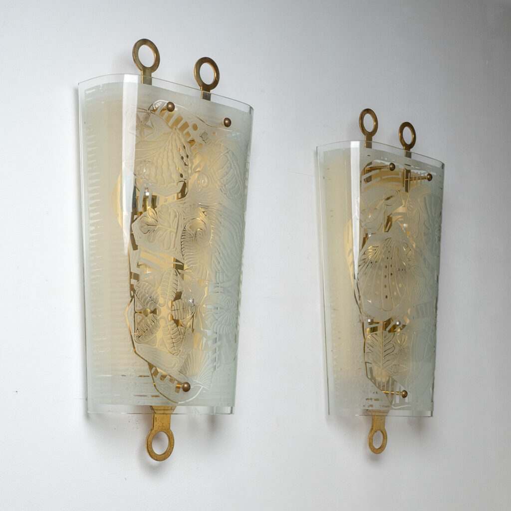 Large Osvaldo Borsani Wall Lights, 1938