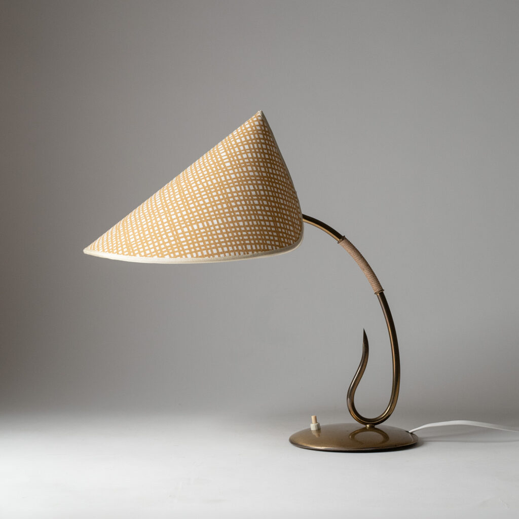 German Brass Table Lamp, 1950s
