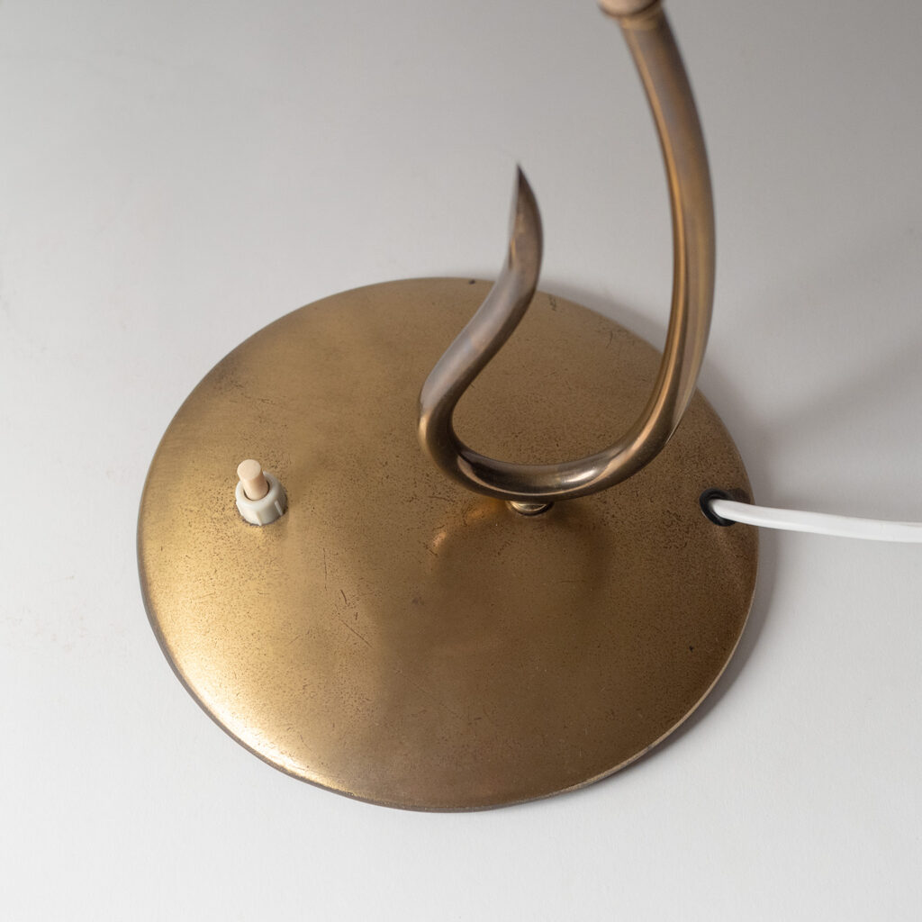 German Brass Table Lamp, 1950s