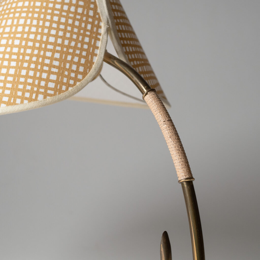 German Brass Table Lamp, 1950s