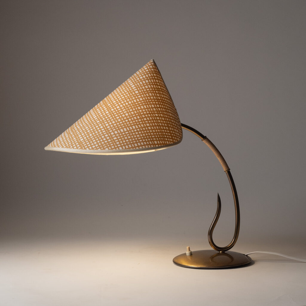German Brass Table Lamp, 1950s
