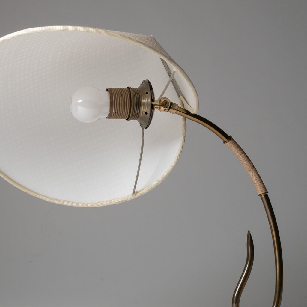 German Brass Table Lamp, 1950s