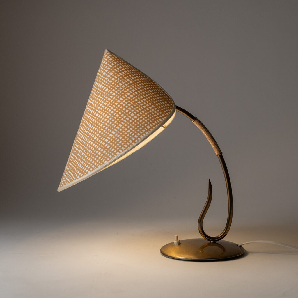 German Brass Table Lamp, 1950s