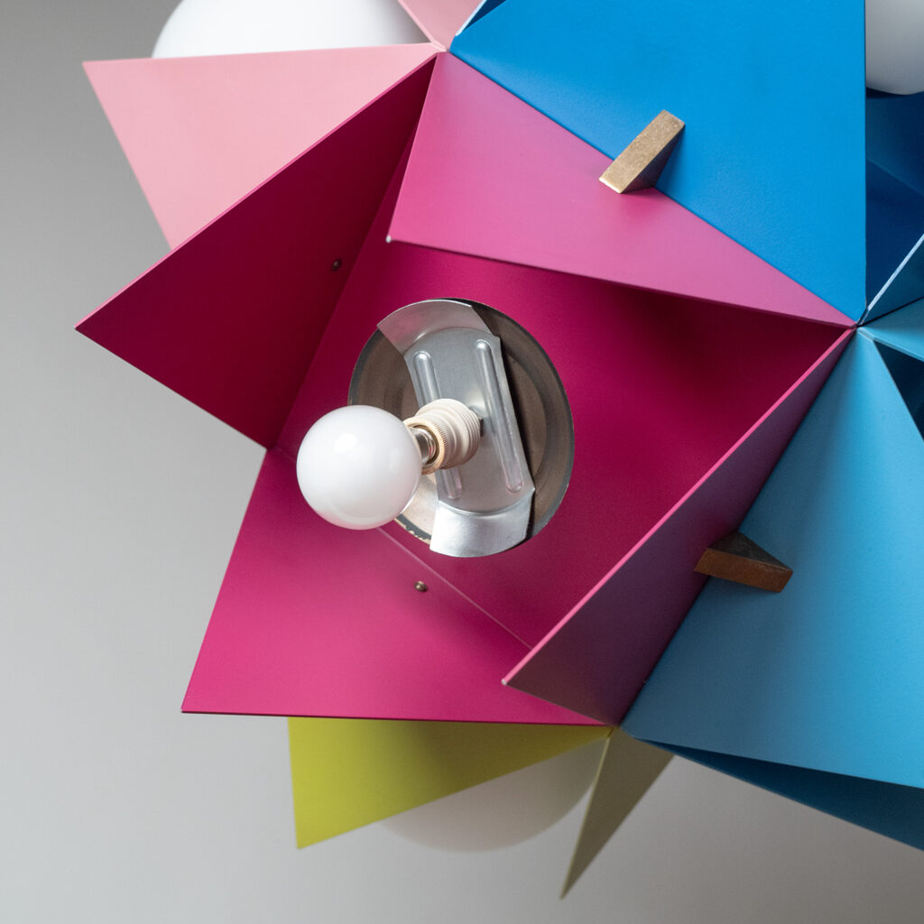 Rare Angelo Lelii Chandelier, Arredoluce Model 12776, circa 1960