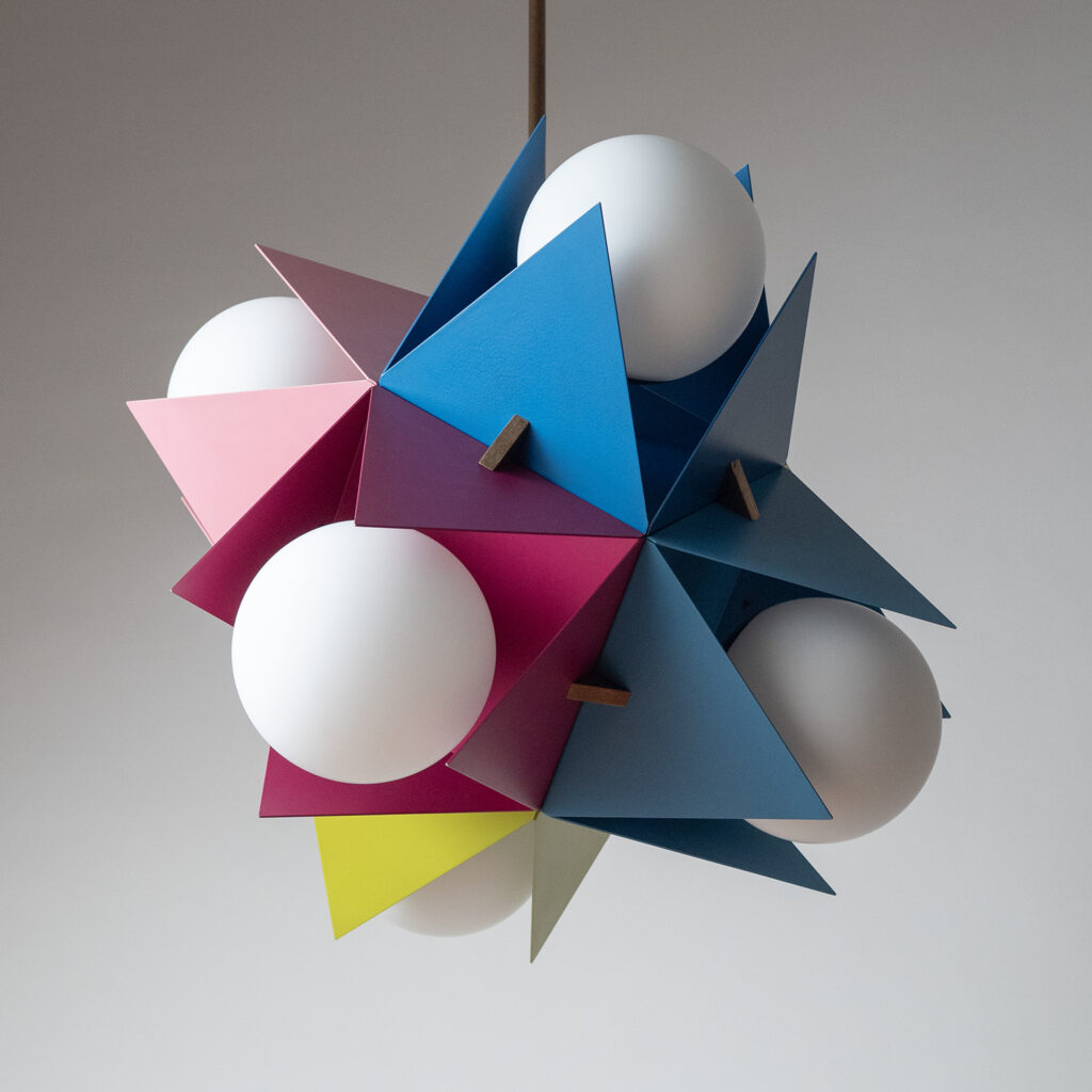 Rare Angelo Lelii Chandelier, Arredoluce Model 12776, circa 1960