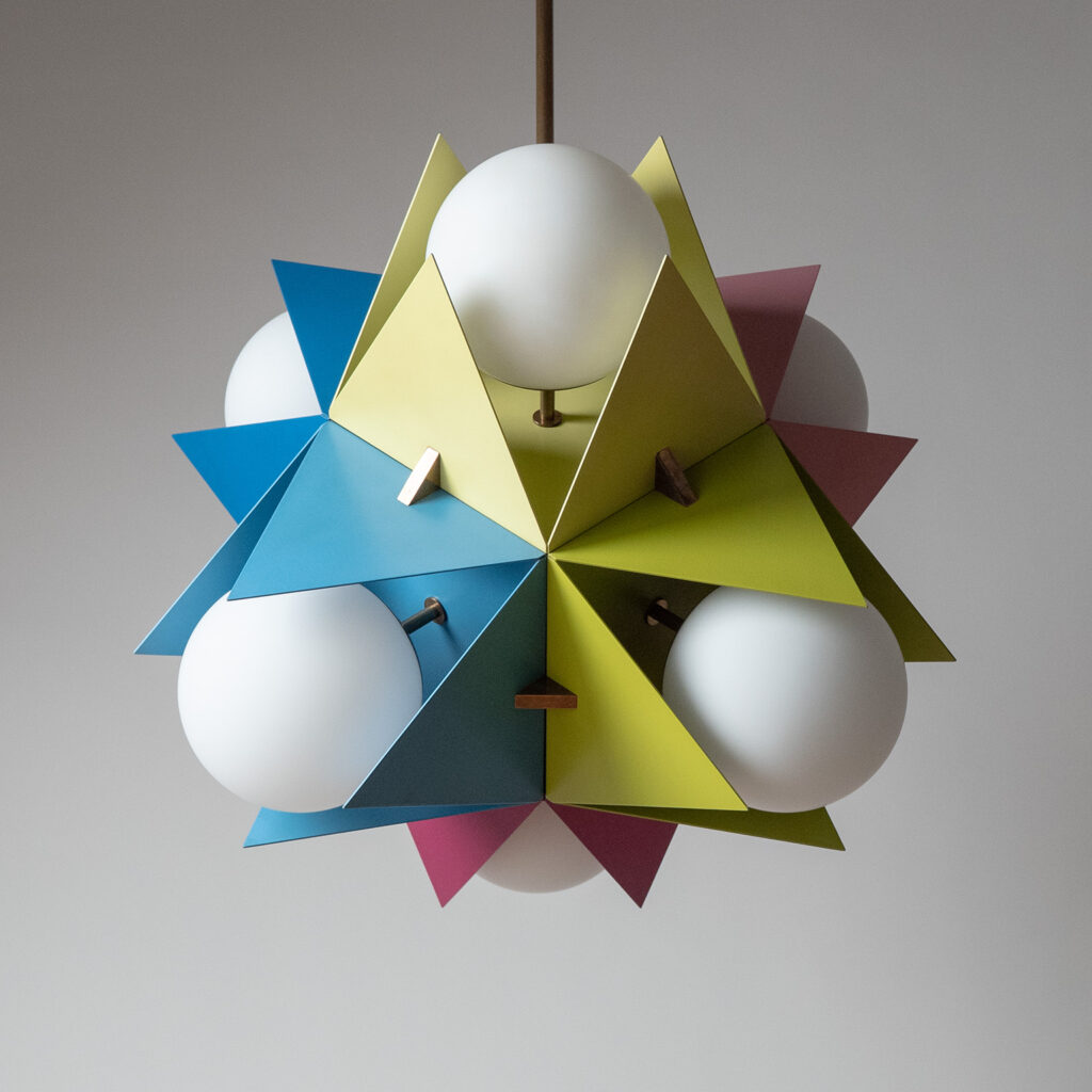 Rare Angelo Lelii Chandelier, Arredoluce Model 12776, circa 1960