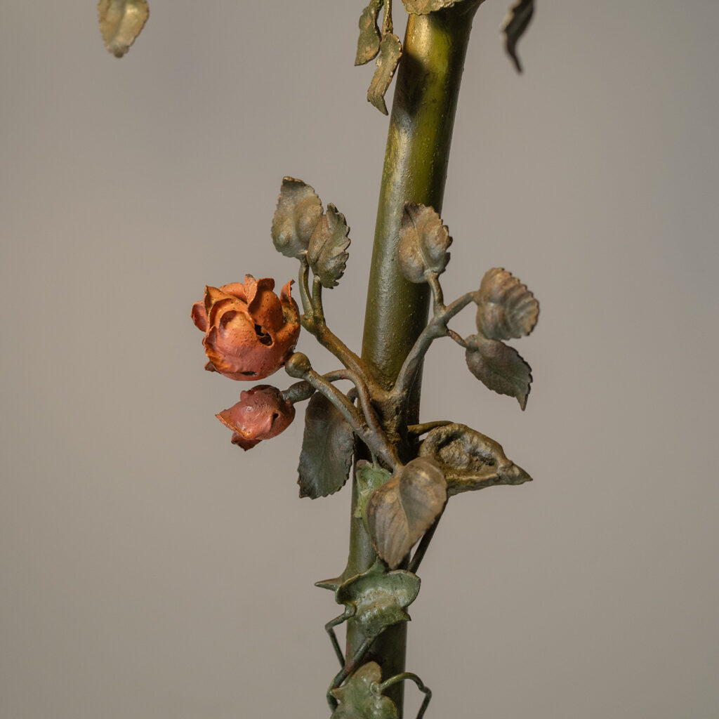 French Painted Iron Table lamp, circa 1930