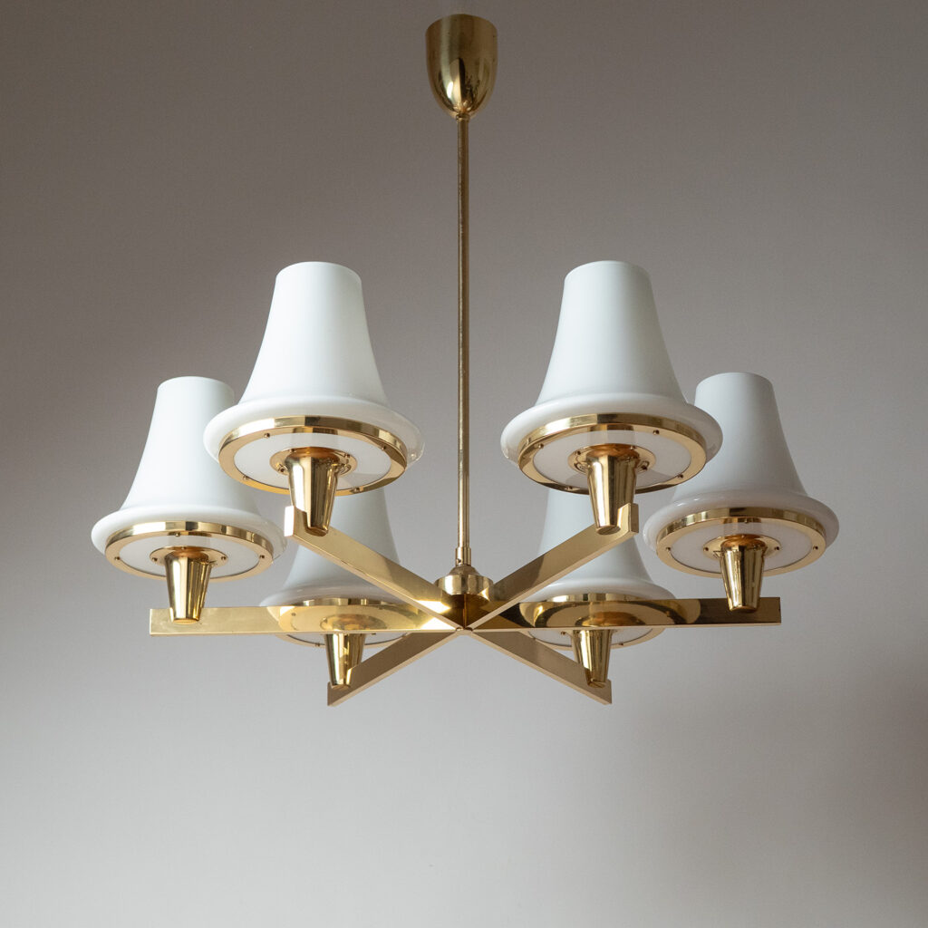 Large Hans-Agne Jakobsson Chandelier, 1960s