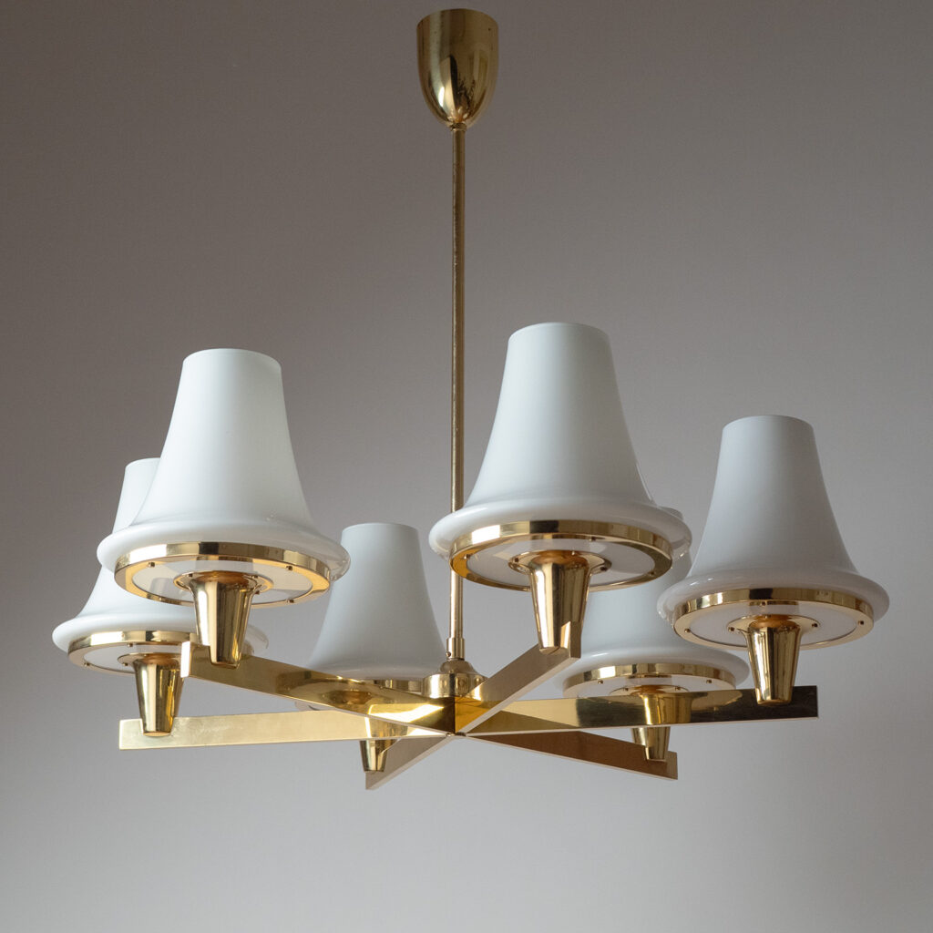 Large Hans-Agne Jakobsson Chandelier, 1960s