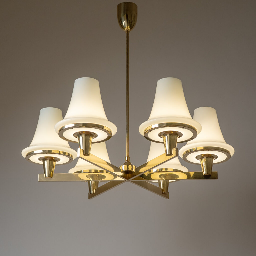 Large Hans-Agne Jakobsson Chandelier, 1960s