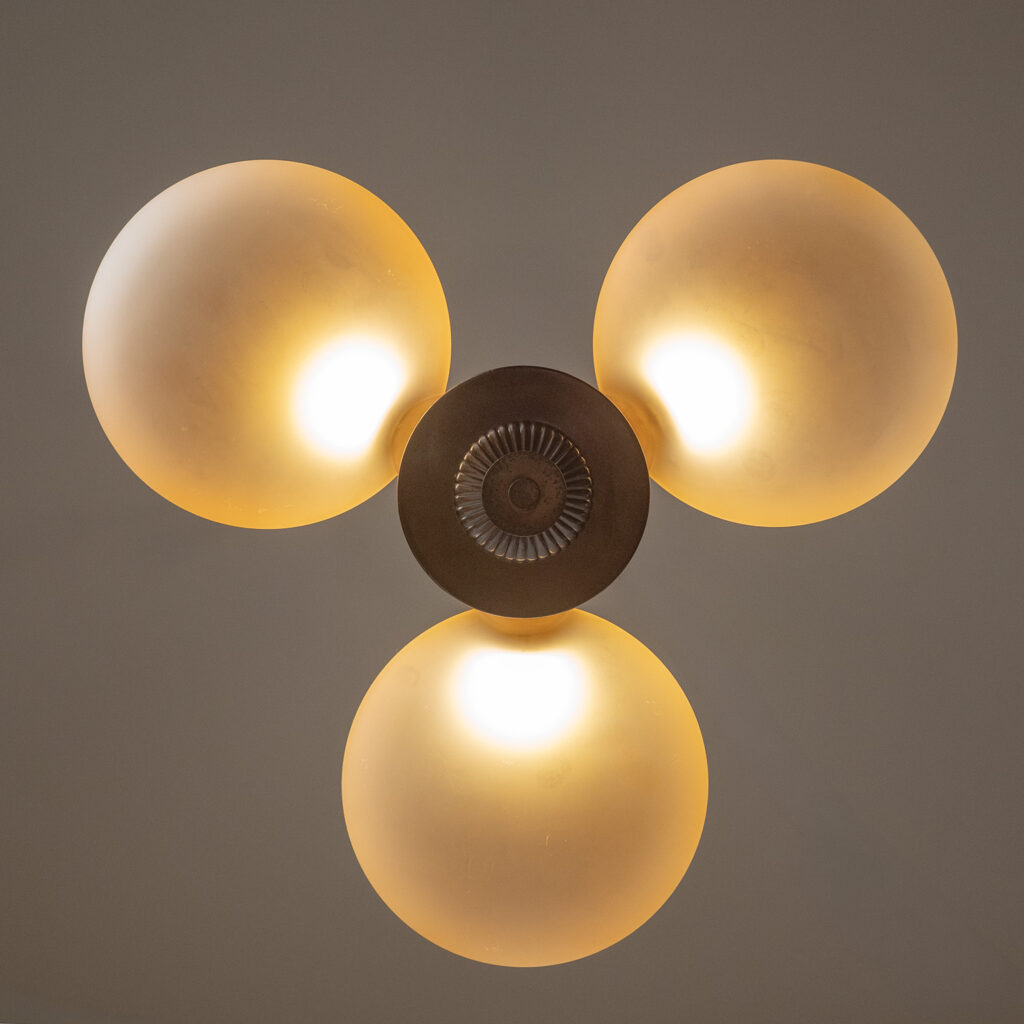 Harald Notini Modernist Chandelier, Böhlmarks 1936