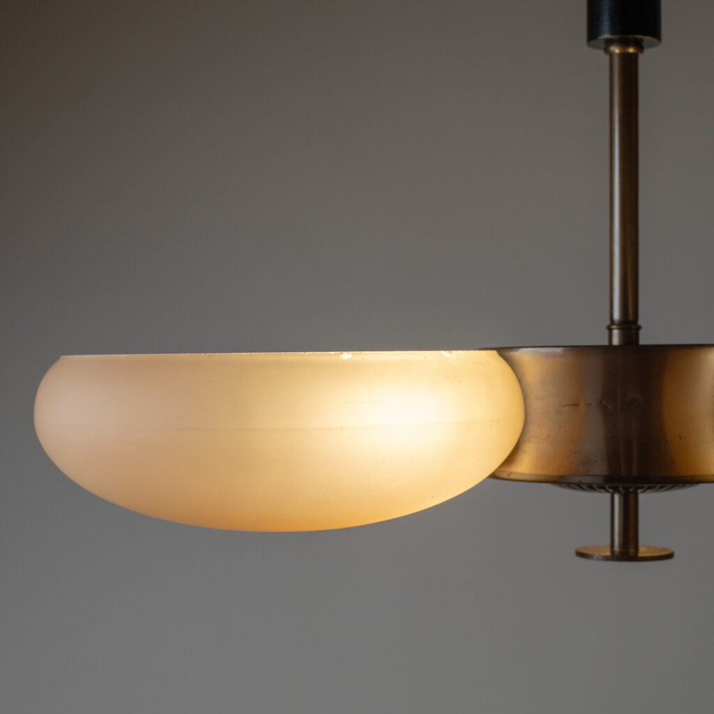 Harald Notini Modernist Chandelier, Böhlmarks 1936