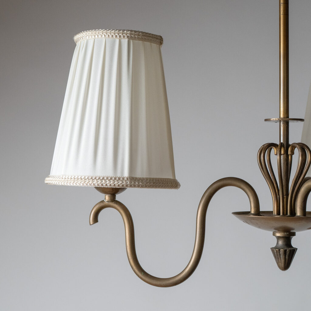 Böhlmarks Brass Chandelier, 1950