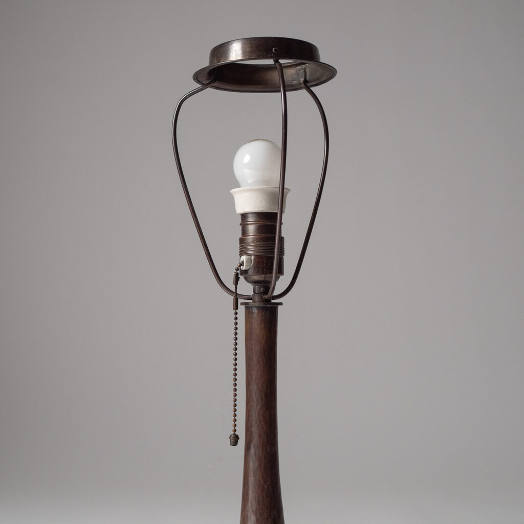 Jugendstil Copper Table Lamp, circa 1920