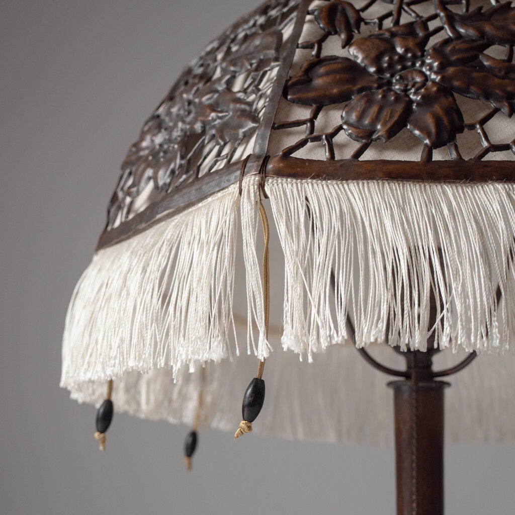 Jugendstil Copper Table Lamp, circa 1920