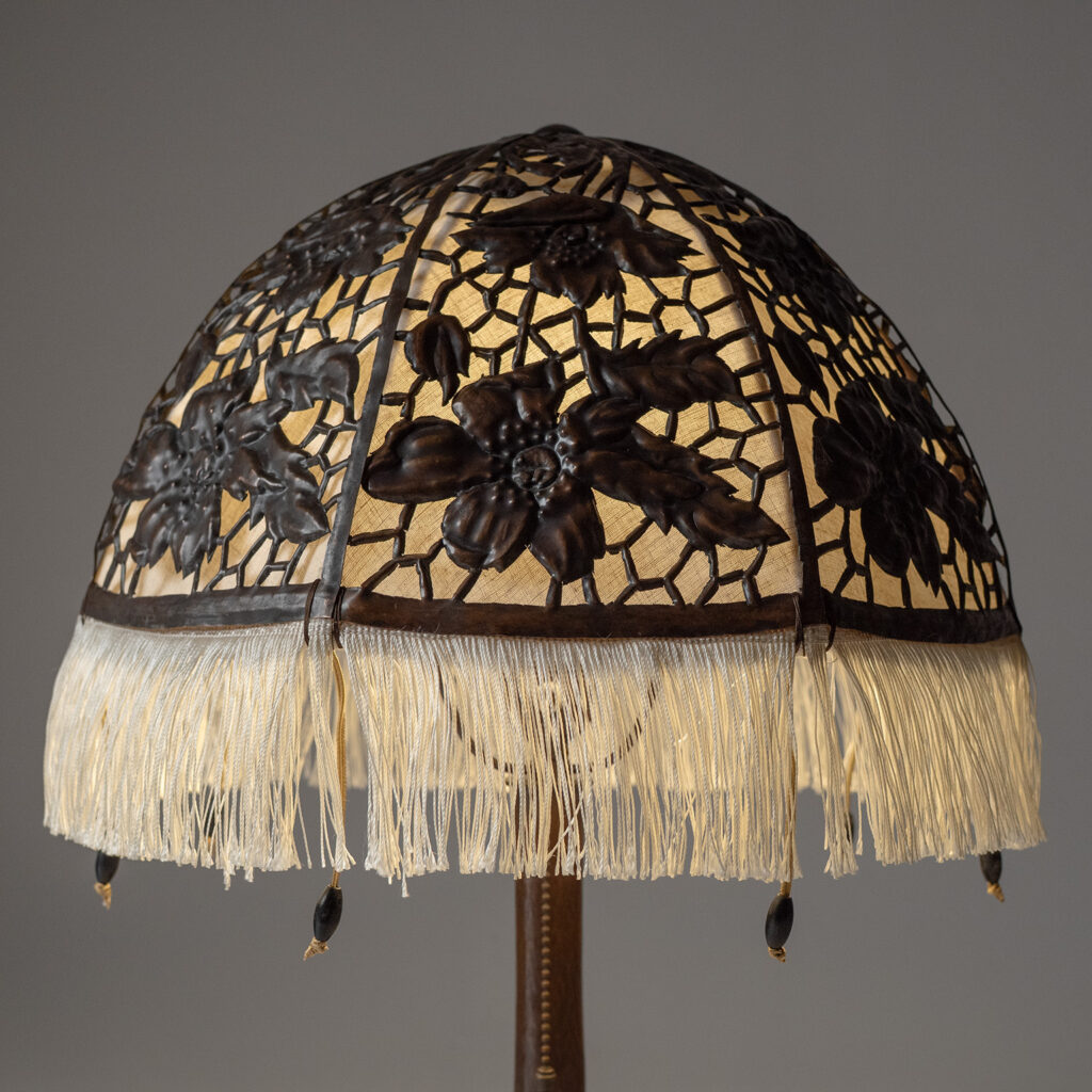 Jugendstil Copper Table Lamp, circa 1920