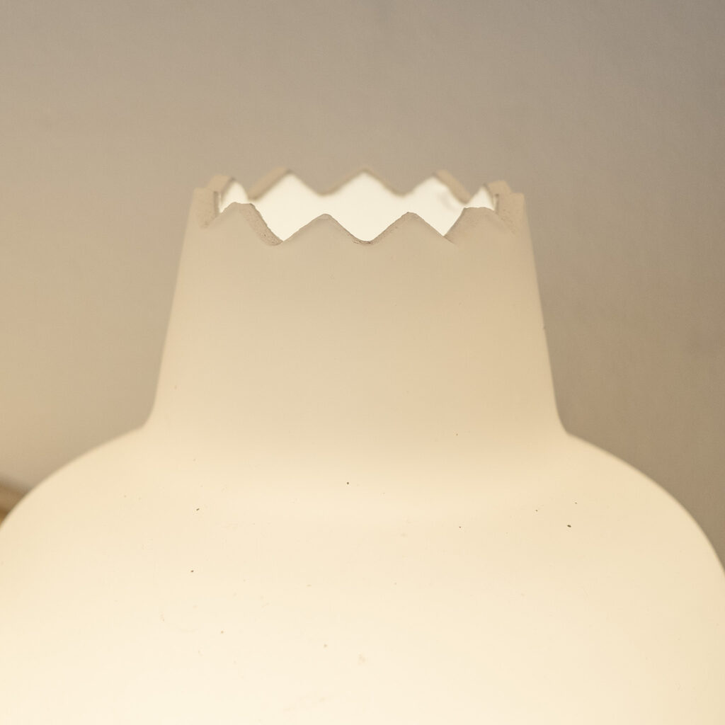 Hans Bergström Brass And Glass Wall Light, 1940s