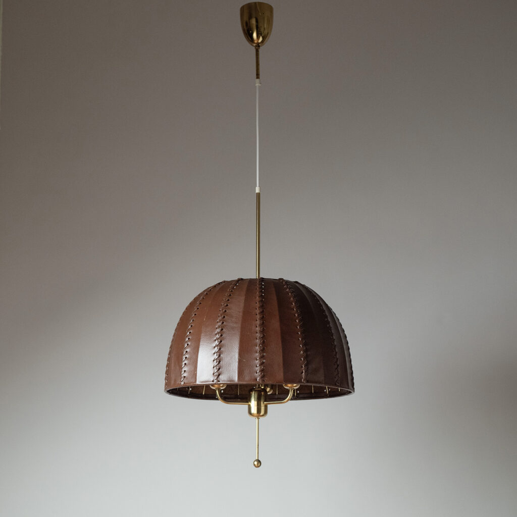 Hans-Agne Jakobsson Leather Pendant, 1960s