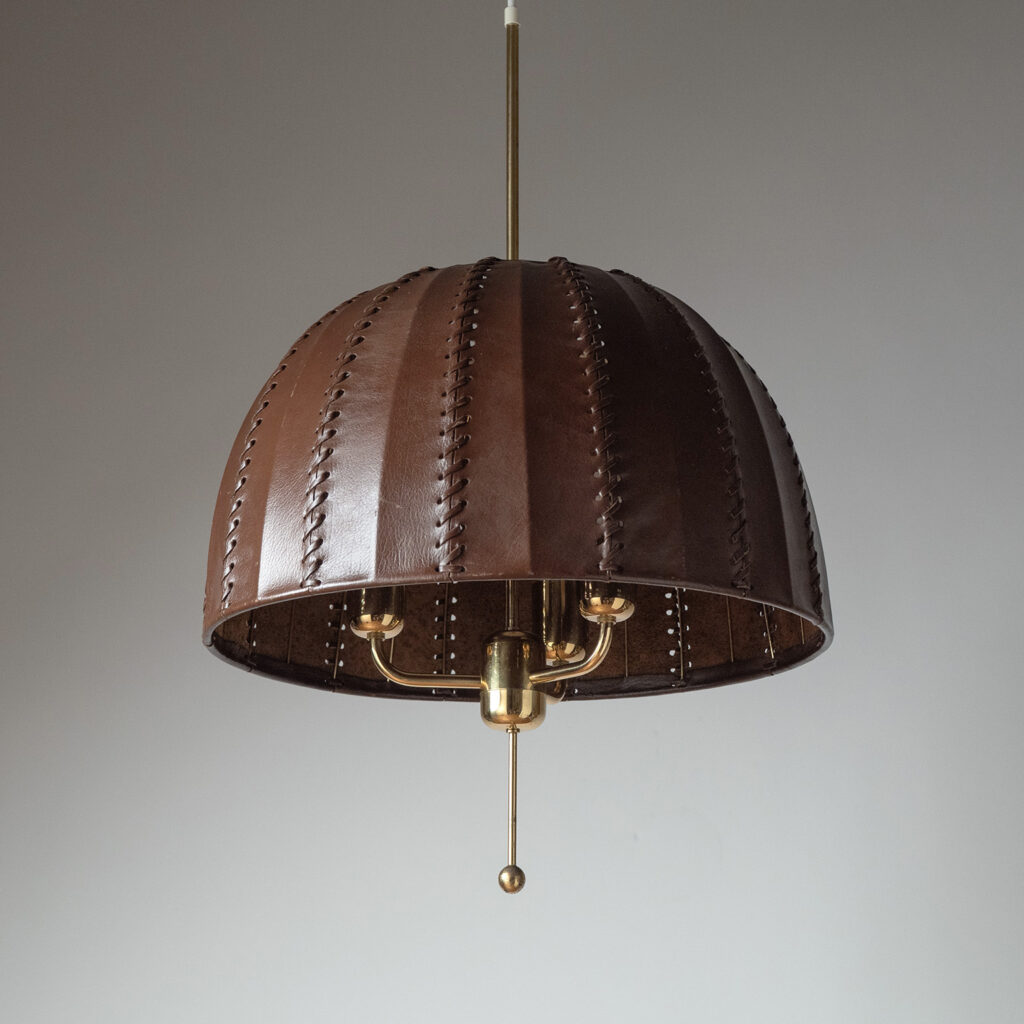 Hans-Agne Jakobsson Leather Pendant, 1960s