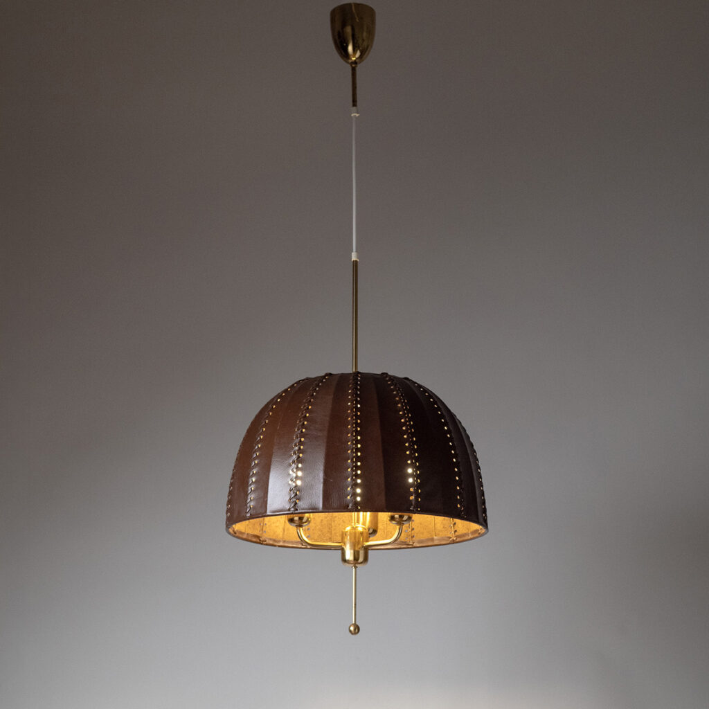 Hans-Agne Jakobsson Leather Pendant, 1960s