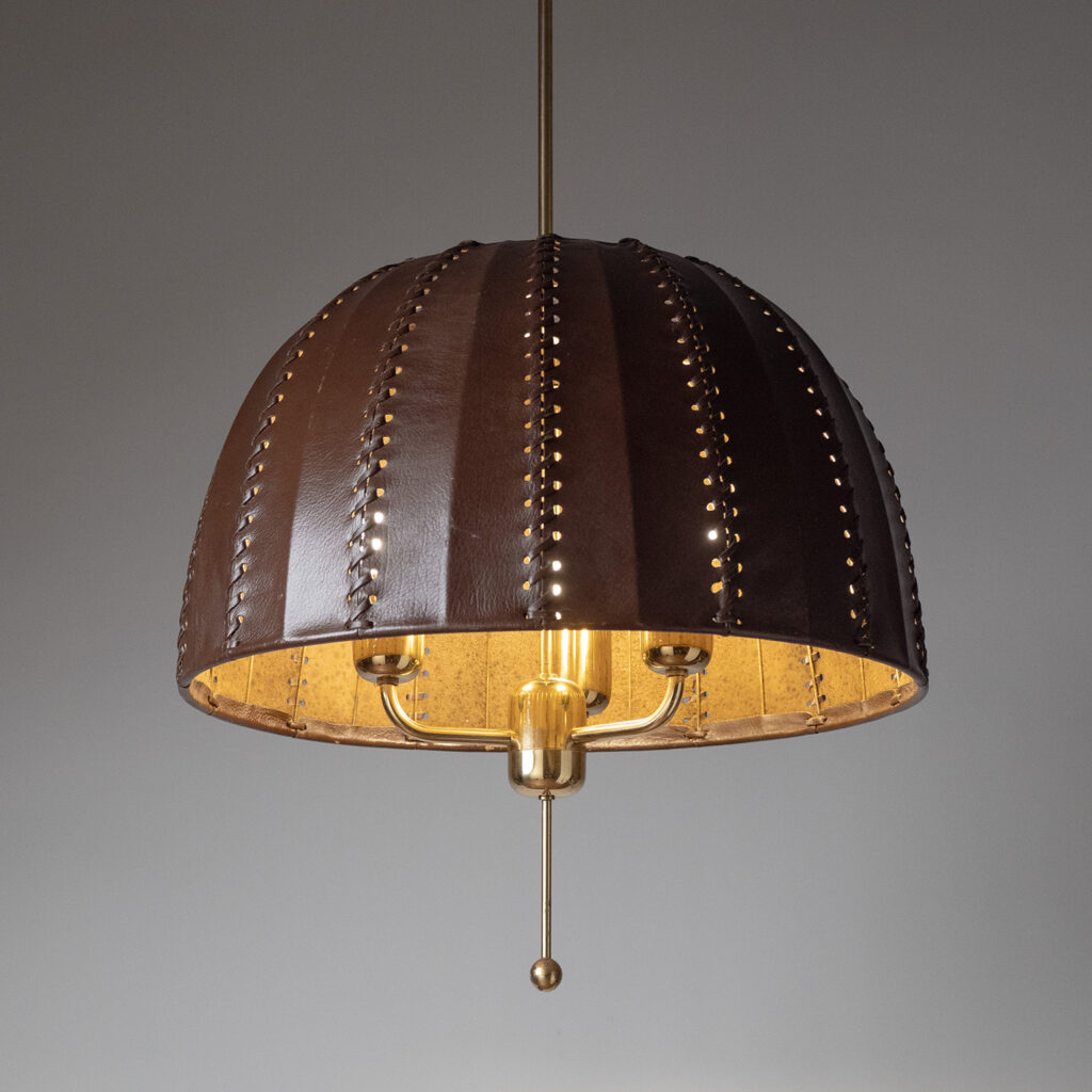 Hans-Agne Jakobsson Leather Pendant, 1960s