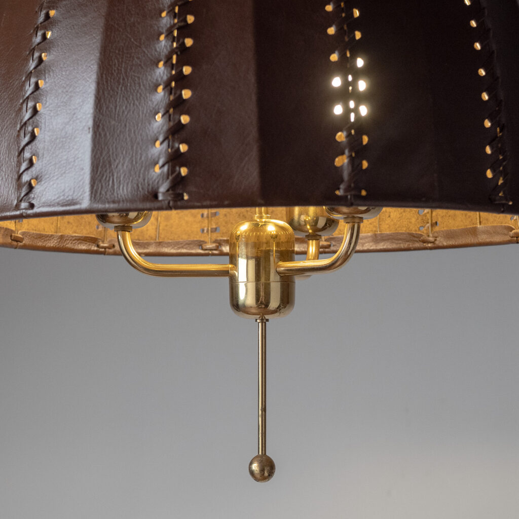 Hans-Agne Jakobsson Leather Pendant, 1960s