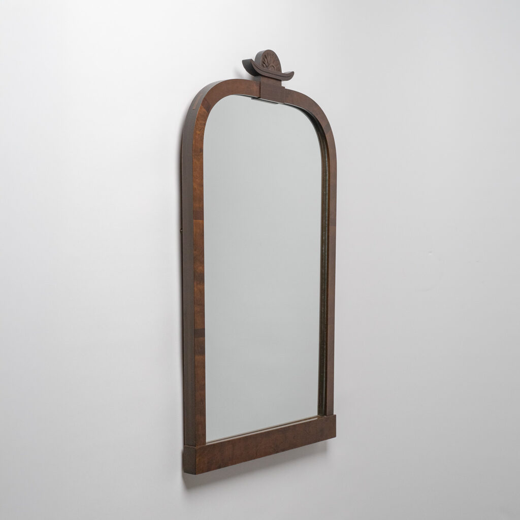 Art Deco Stained Wood Mirror, circa 1930
