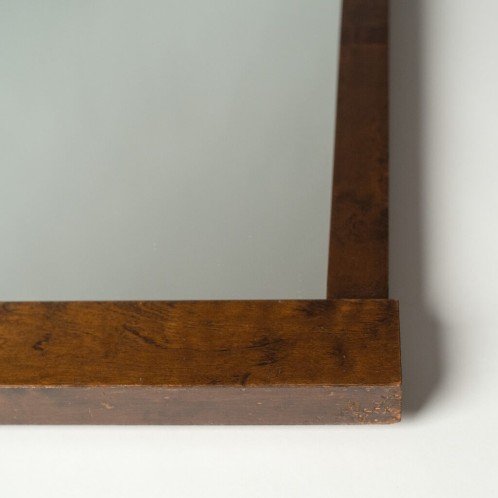 Art Deco Stained Wood Mirror, circa 1930