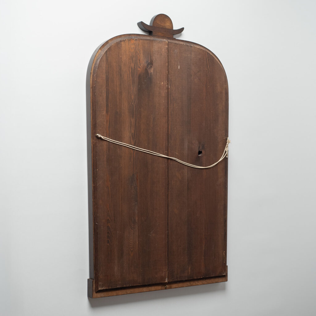 Art Deco Stained Wood Mirror, circa 1930