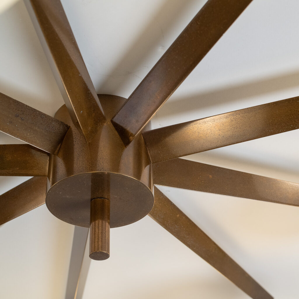 Angelo Lelii Stella A 9 Ceiling Light, circa 1960