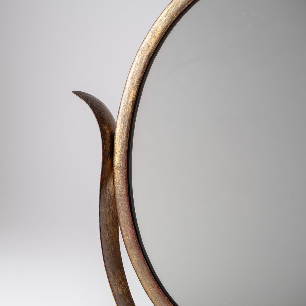 Italian Gilt Iron Vanity Mirror, 1950s