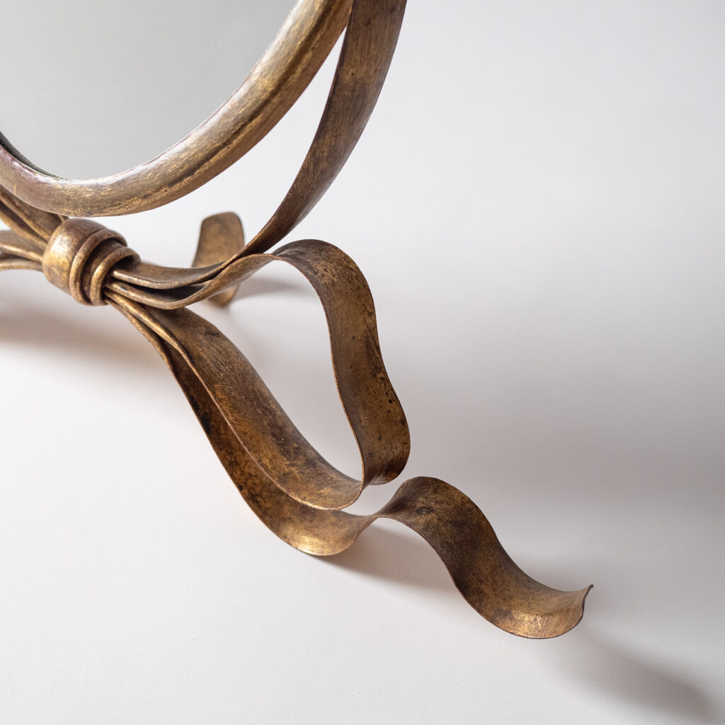 Italian Gilt Iron Vanity Mirror, 1950s