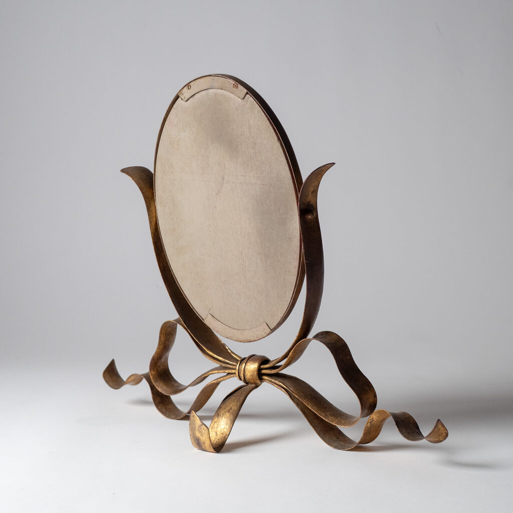 Italian Gilt Iron Vanity Mirror, 1950s