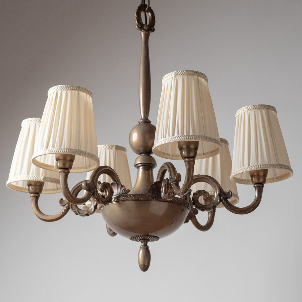 Elis Bergh Swedish Grace Chandelier, 1920s
