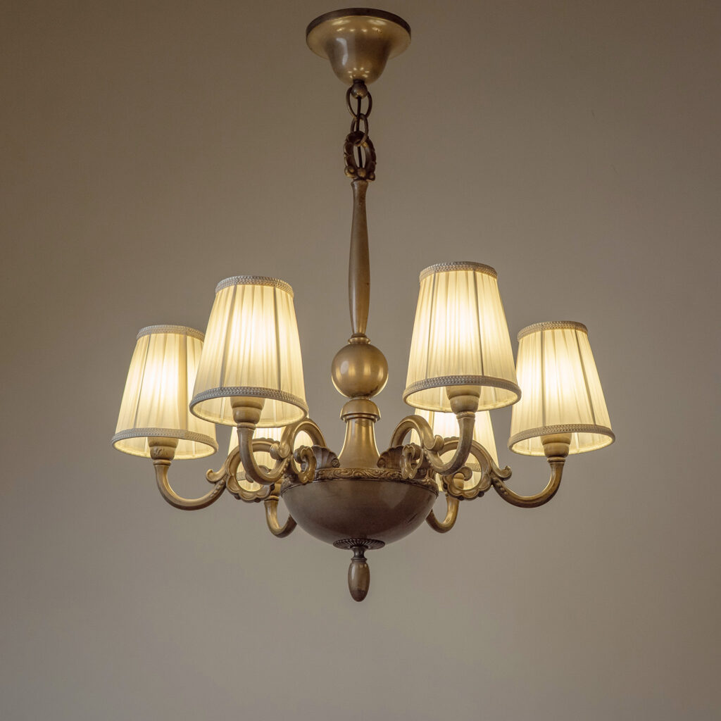 Elis Bergh Swedish Grace Chandelier, 1920s