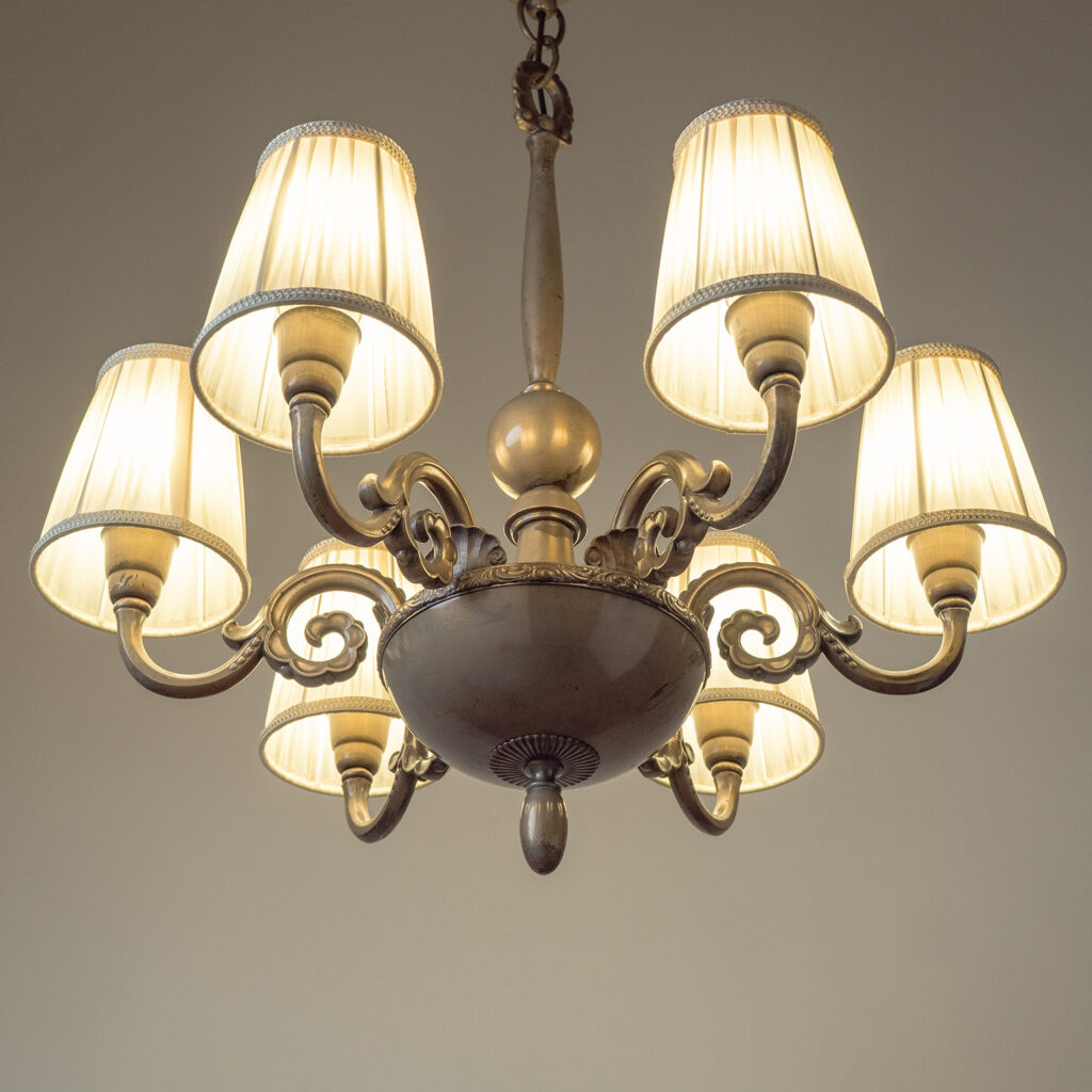 Elis Bergh Swedish Grace Chandelier, 1920s