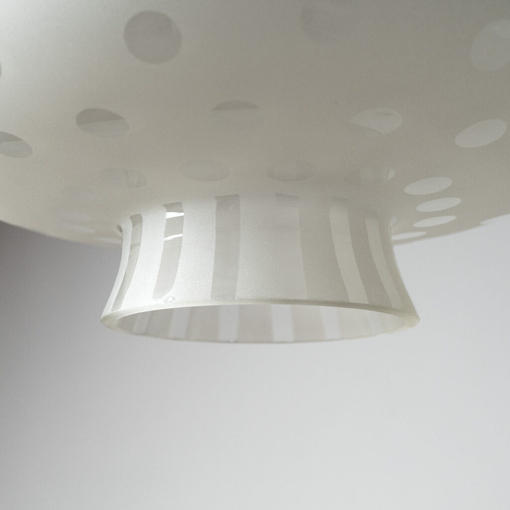 Very Large Swedish Glass Pendant, 1940s