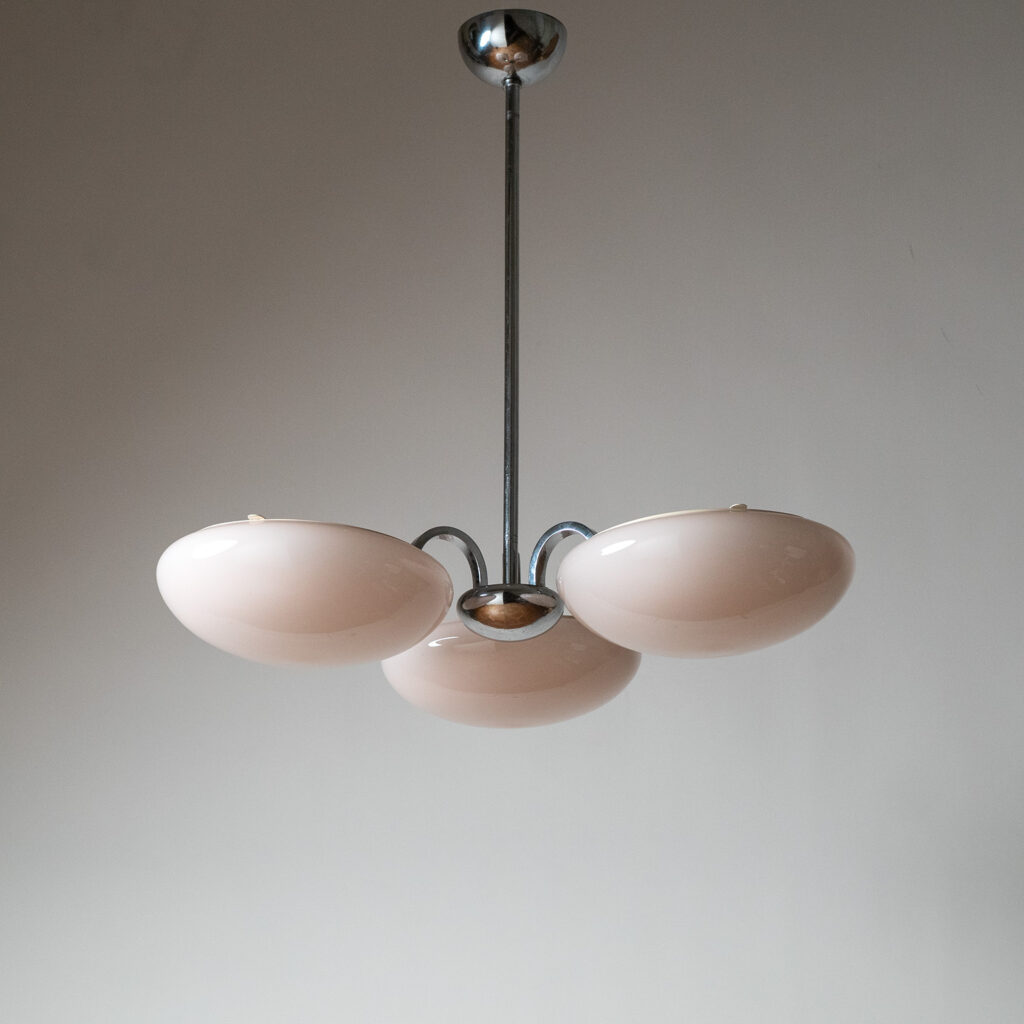 Austrian Modernist Art Deco Chandelier, 1930s