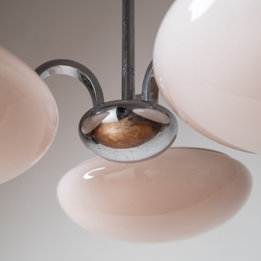 Austrian Modernist Art Deco Chandelier, 1930s