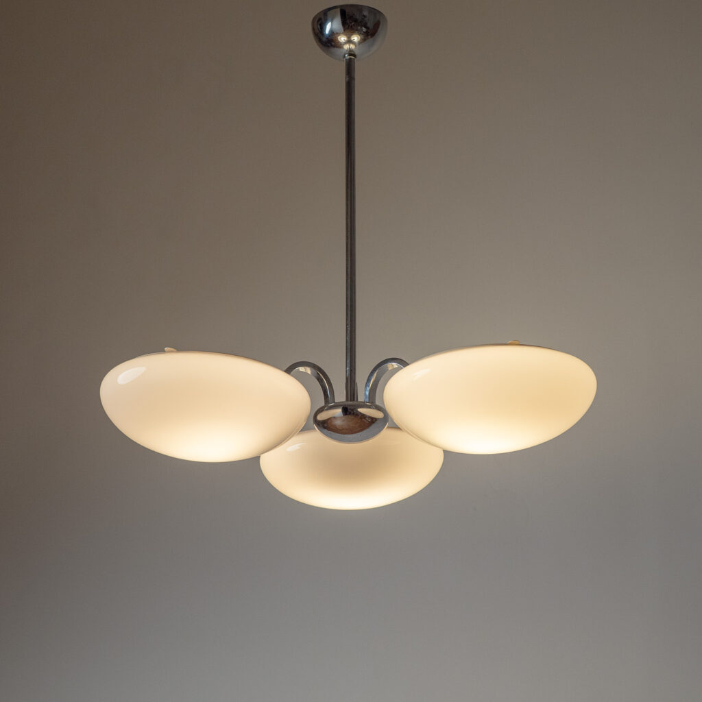 Austrian Modernist Art Deco Chandelier, 1930s