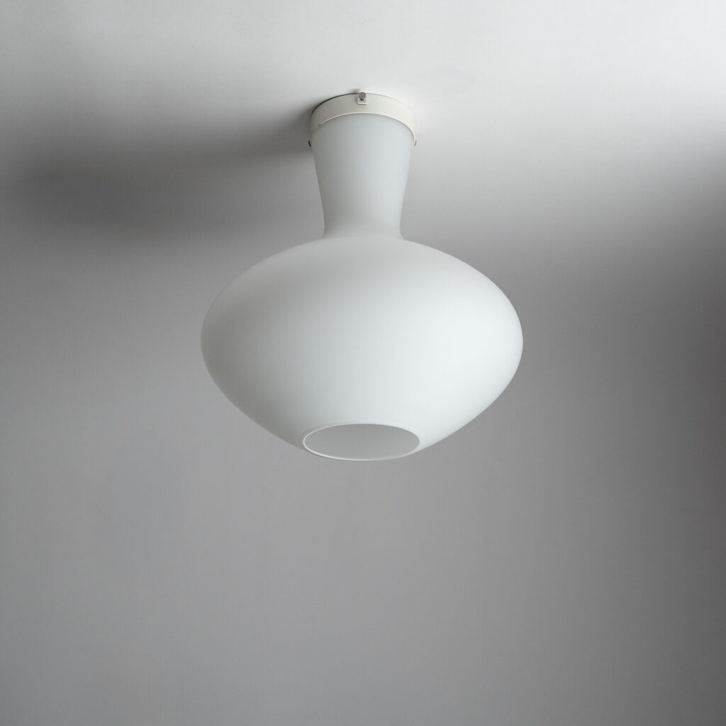 Stilnovo Glass Flush Mount, 1950s