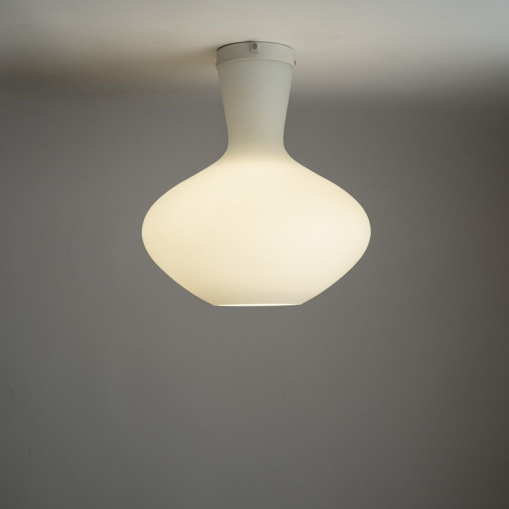 Stilnovo Glass Flush Mount, 1950s