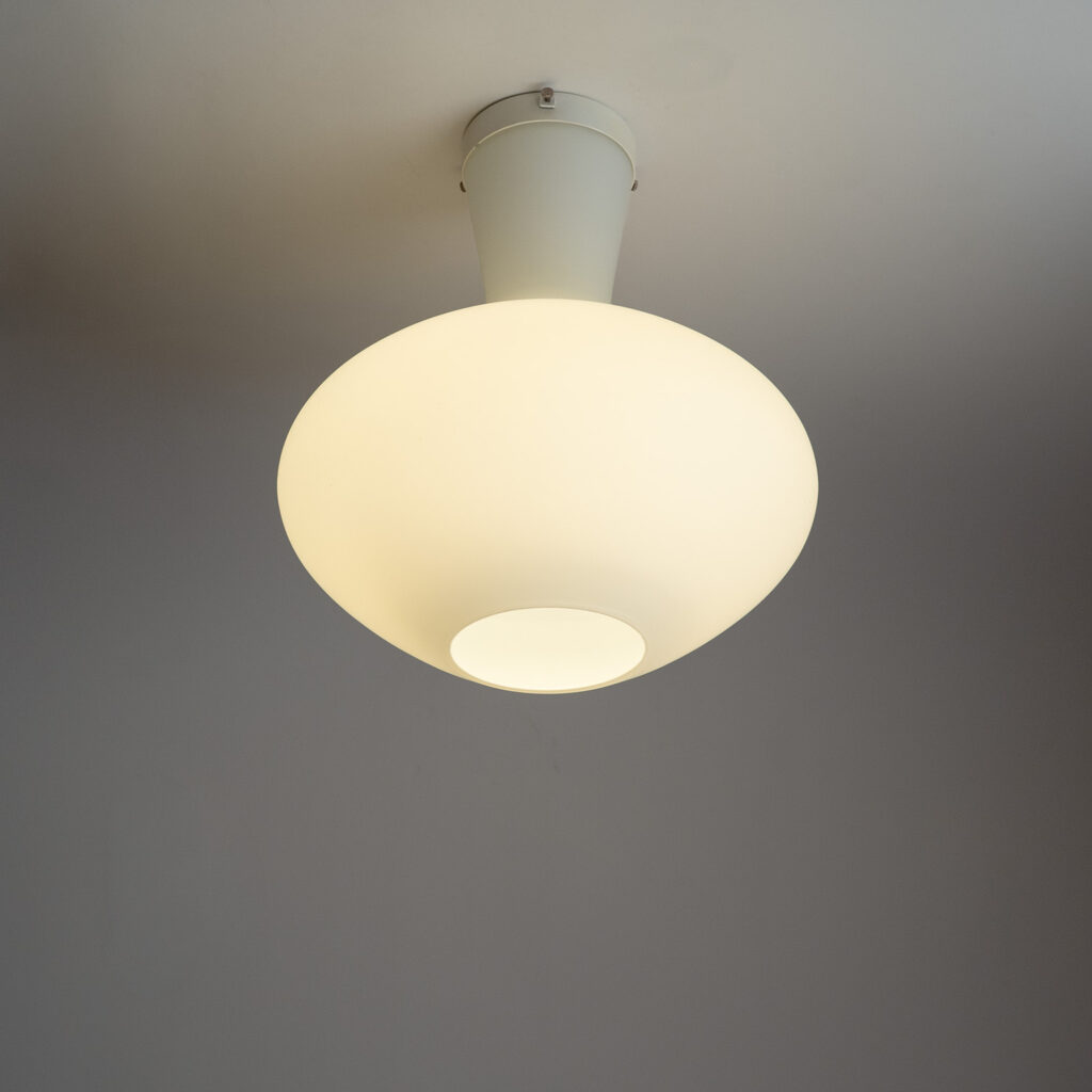 Stilnovo Glass Flush Mount, 1950s