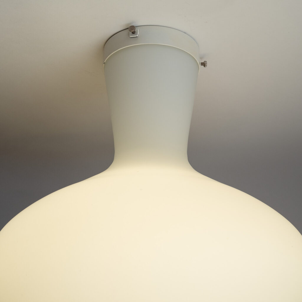 Stilnovo Glass Flush Mount, 1950s