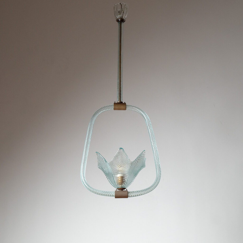 Barovier & Toso Murano Glass Pendant, circa 1950
