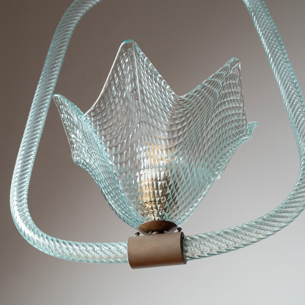 Barovier & Toso Murano Glass Pendant, circa 1950
